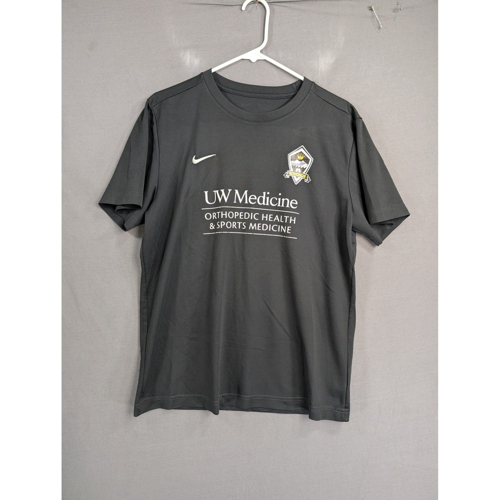 Nike Mens Edmonds FC UW Medicine Soccer Jersey Black BV6710-010 Size L
